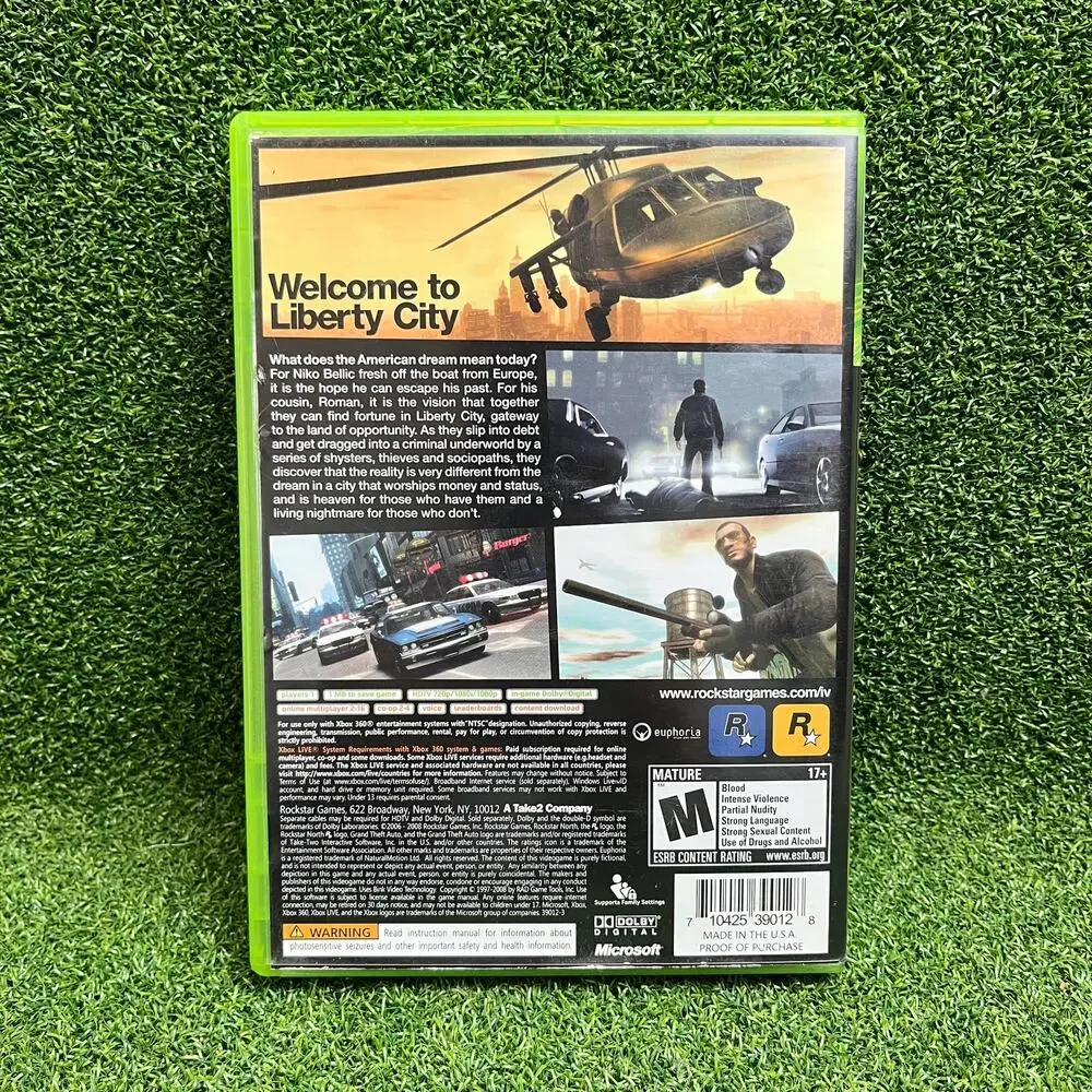 Grand Theft Auto IV (Xbox 360) Complete
